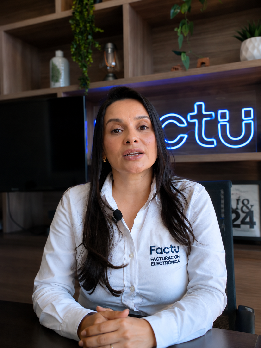 Equipo de factu presentando el sistema en la oficina